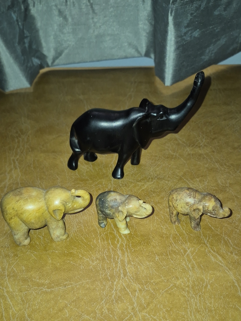 Vintage Set of 4 Elephant Figures -